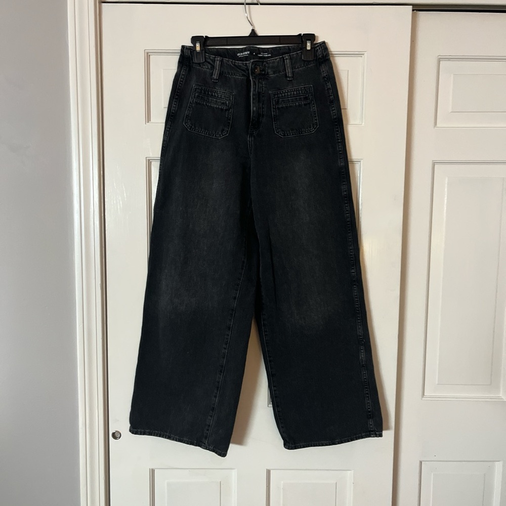 Old Navy Dark Wash Wide-Leg Jeans
